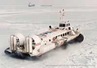 AP1-88 hovercraft with the Scandinavian company SAS -  (credit: The <a href='http://www.hovercraft-museum.org/' target='_blank'>Hovercraft Museum Trust</a>).